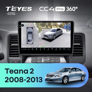 Штатная магнитола Teyes CC4 Pro 360 12/256 Nissan Teana J32 (2008-2013) Тип-B