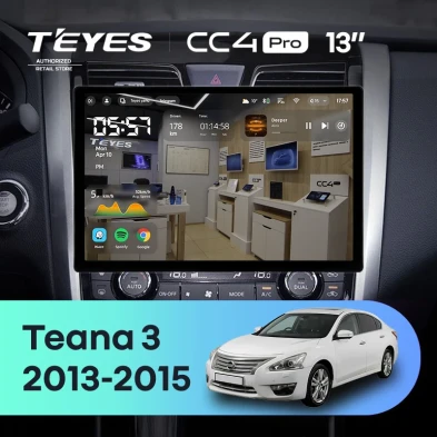 Штатная магнитола Teyes CC4 Pro 12/256 Nissan Teana J33 (2013-2015) Тип-B (13")