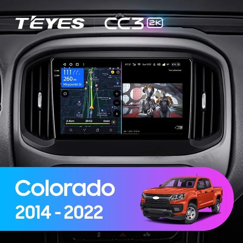 Штатная магнитола Teyes CC3 2K 6/128 Chevrolet Colorado 2 (2014-2022)