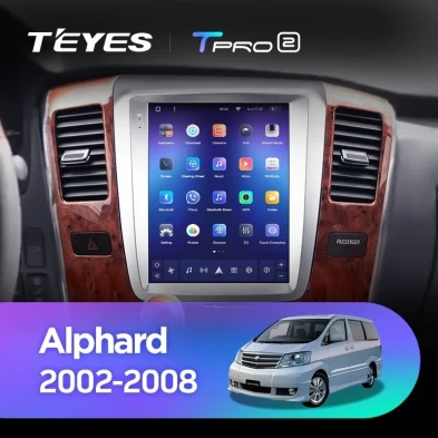 Штатная магнитола Tesla style Teyes TPRO 2 3/32 Toyota Alphard 1 H10 (2005-2008) F2