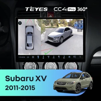 Штатная магнитола Teyes CC4 Pro 360 8/128 Subaru XV (2011-2015) Тип-A (13")