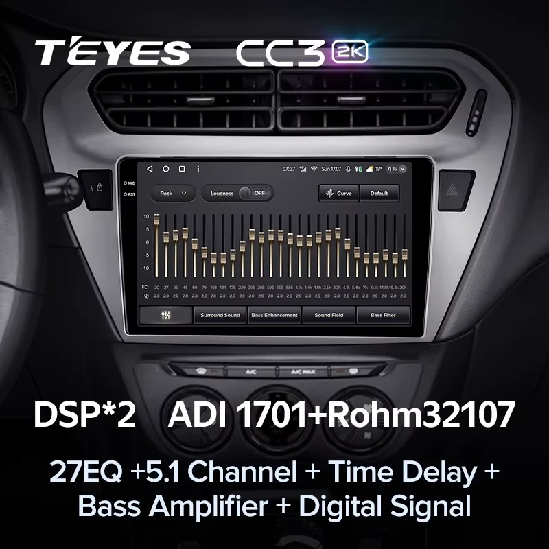 Штатная магнитола Teyes CC3 2K 6/128 Citroen C-Elysee (2012-2016) F2