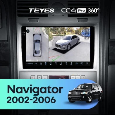 Штатная магнитола Teyes CC4 Pro 360 8/128 Lincoln Navigator (2002-2006)