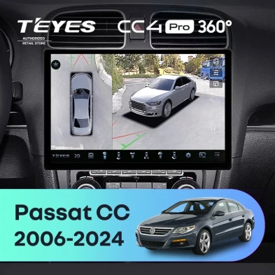 Штатная магнитола Teyes CC4 Pro 360 8/128 Volkswagen Passat CC (2006-2024) (13")