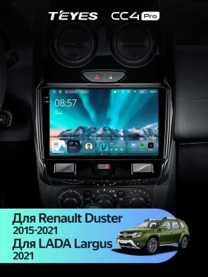 Штатная магнитола Teyes CC4 Pro 8/128 Renault Duster (2015-2021) F1