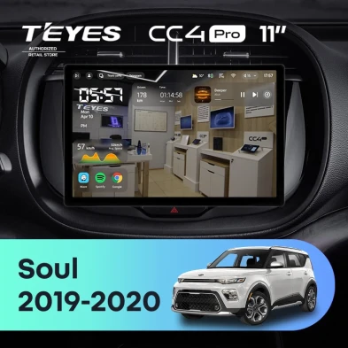 Штатная магнитола Teyes CC4 Pro 12/256 Kia Soul (2019-2020) (11")