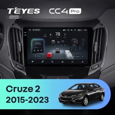 Штатная магнитола Teyes CC4 Pro 12/256 Chevrolet Cruze 2 (2015-2023)