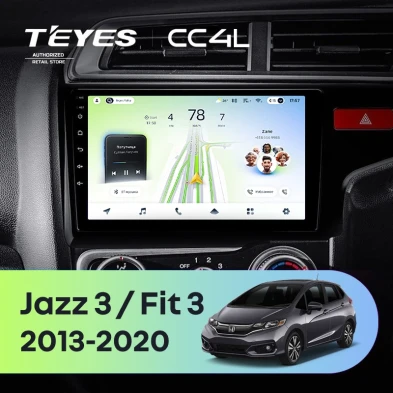 Штатная магнитола Teyes CC4L 6/64 Honda Jazz 3 (2015-2020) Тип-A Правый руль