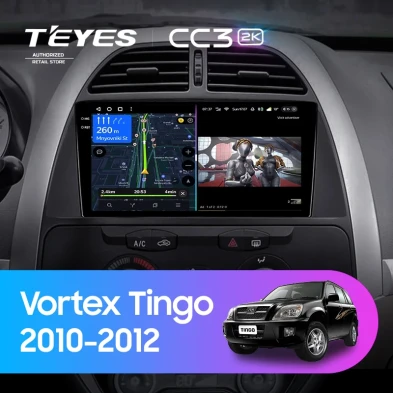 Штатная магнитола Teyes CC3 2K 4/64 Vortex Tingo (2010-2012)